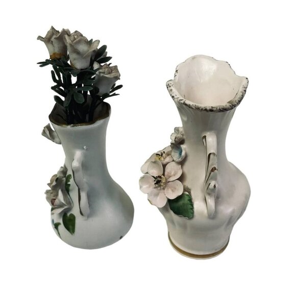Vintage Miniature Porcelain Vases Decorative 4" - Picture 5 of 5